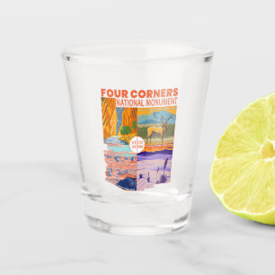 Vaso De Chupito Monumento Nacional de Cuatro Esquinas con Parques