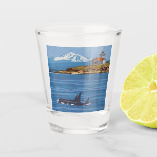 Vaso De Chupito Monumento Nacional Islas San Juan Ballenas Orcas