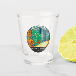 Vaso De Chupito Monumento nacional Muir Woods California Vintage