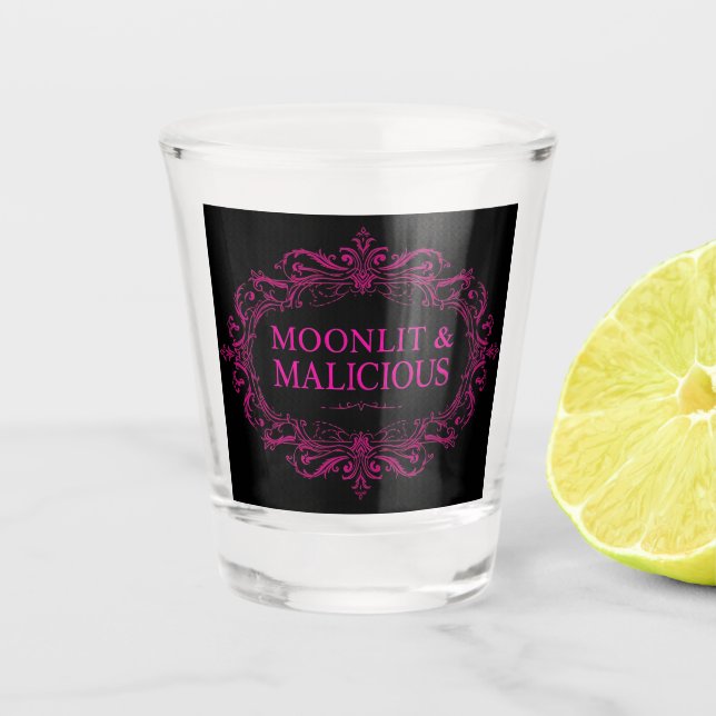 Vaso De Chupito Moonlit & Malicious Gothic Shot Glass (Anverso)