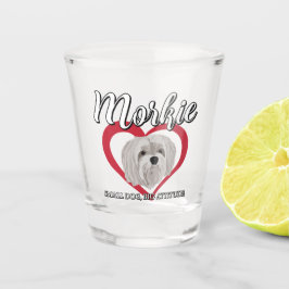Vaso De Chupito Morkie - Perro Pequeño, Gran Actitud - 3