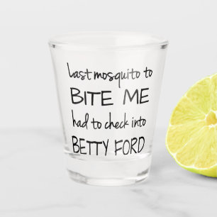 Vaso De Chupito Mosquito borracho Cita de humor para adultos con