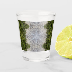 Vaso De Chupito Moss verdes y arte de la naturaleza terrestre
