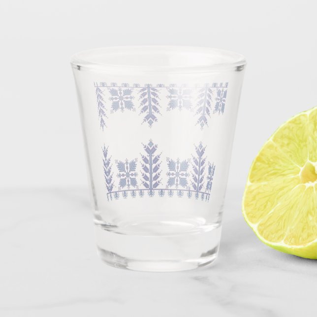 Vaso De Chupito Motif Tradicional, Motif Tradicional Rumano T-S (Reverso)