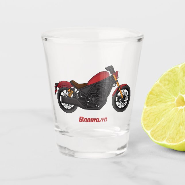 Vaso De Chupito motocicleta estilo crucero Guay (Anverso)