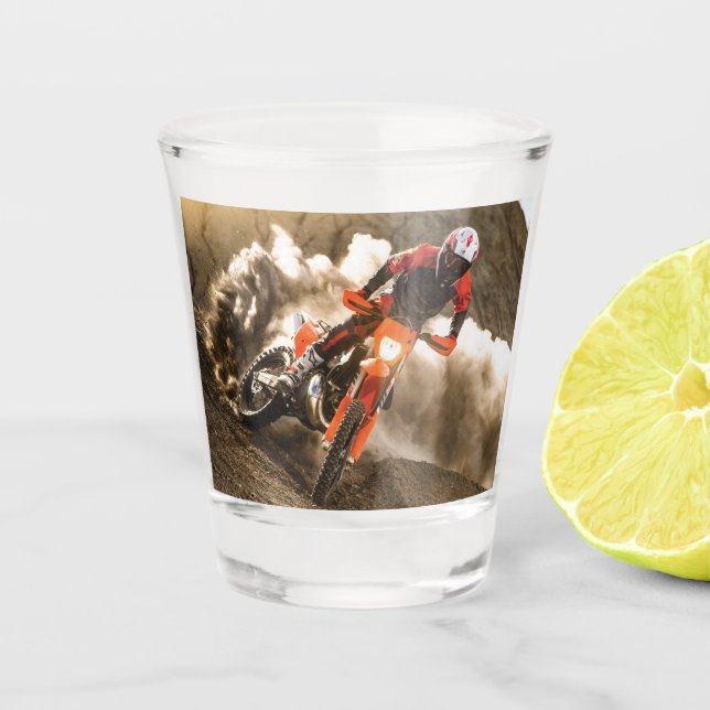 Vaso De Chupito Motocross Rider (Anverso)