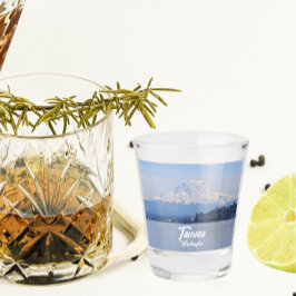 Vaso De Chupito Mount Rainier and Puget Sound, Tacoma, Washington