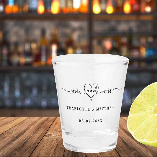 Vaso De Chupito Mr. mrs fiesta de boda de reciente boda (Subido por el creador)