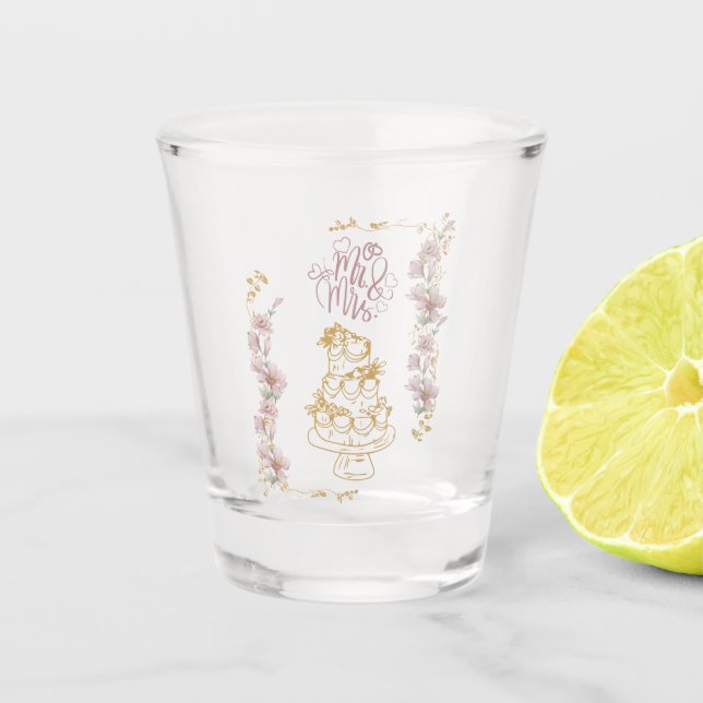 Vaso De Chupito mr y mrs (Anverso)