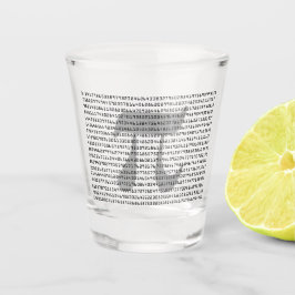 Vaso De Chupito Muchos dígitos de la constante matemática de Pi