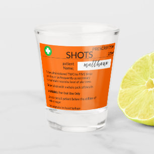 Vaso De Chupito Mug de prescripción graciosa personalizada