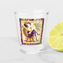 Mujer de Martini Retro de Medianos del Siglo 60 Ma