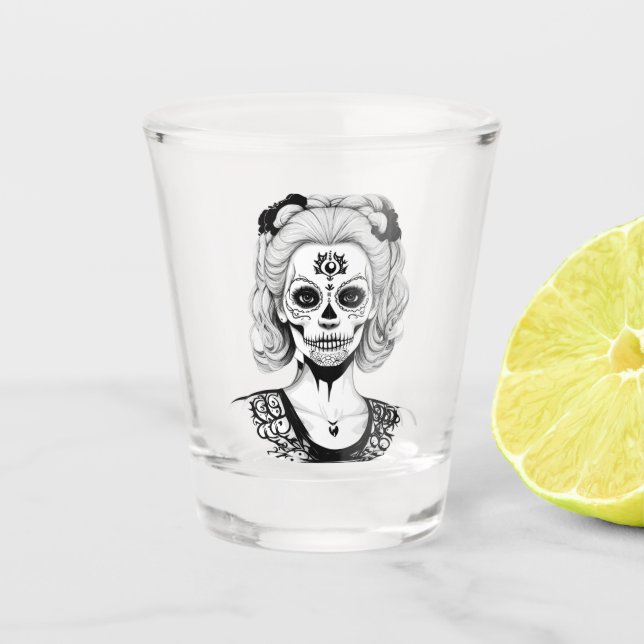 VASO DE CHUPITO MUJER DE SKULLHEAD (Anverso)