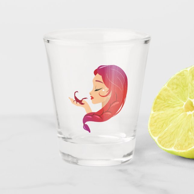 Vaso De Chupito mujer escorpión (Anverso)