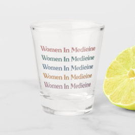 Vaso De Chupito Mujeres en la medicina retro futura enfermera de m