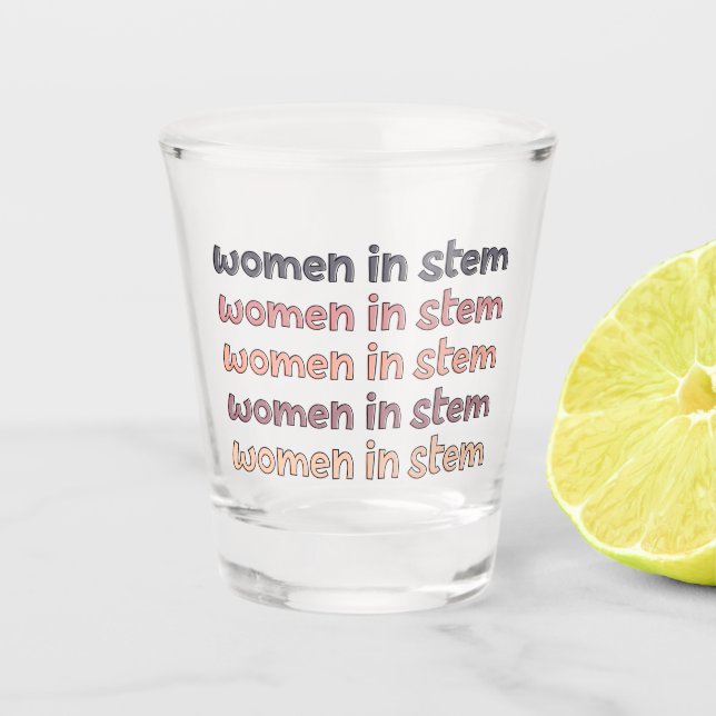 Vaso De Chupito Mujeres en Stem Steminist Graduals (Anverso)