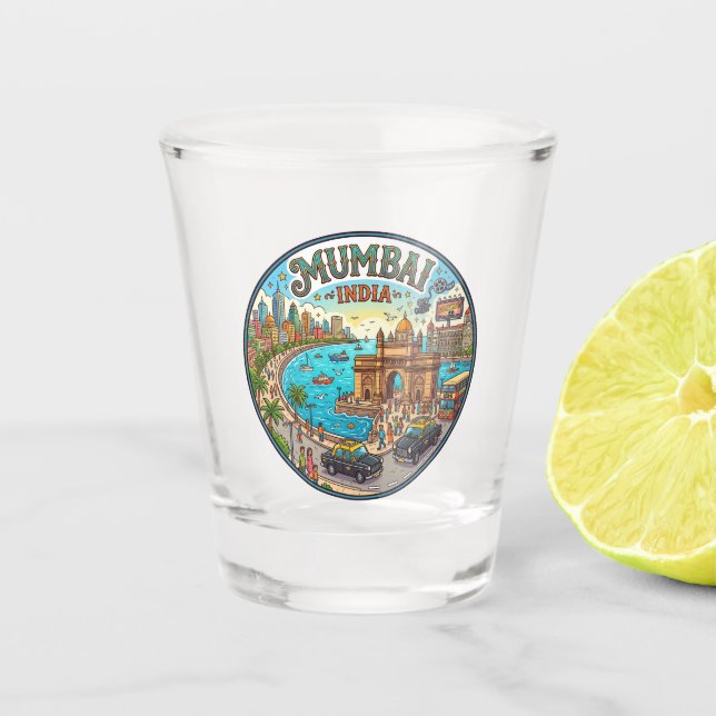 Vaso De Chupito Mumbai India (Anverso)