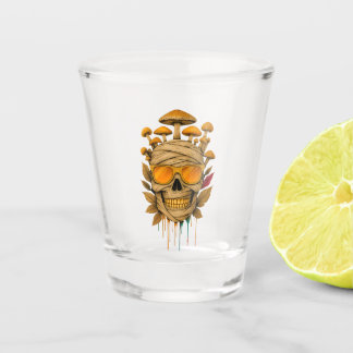 Vaso De Chupito Mummy Mushroom Skull