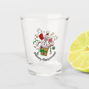 Vaso De Chupito Muñeco de nieve divertido sorpresa de Navidad de d