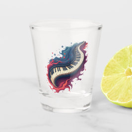 Vaso De Chupito Music in motion, the curved piano.