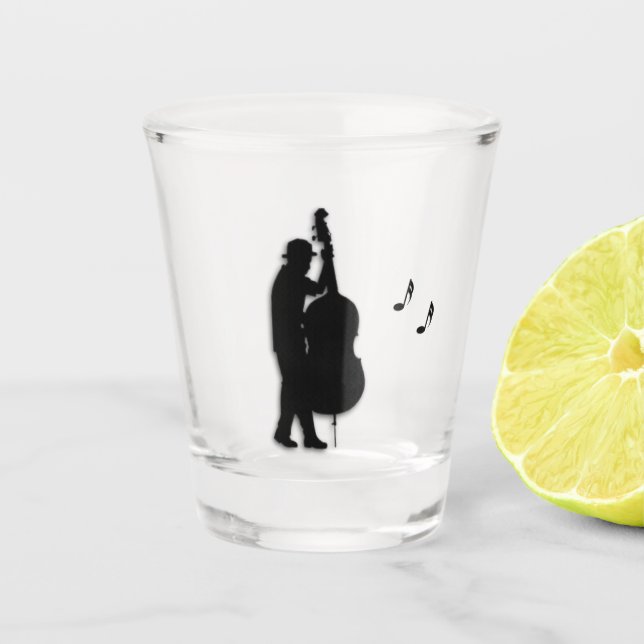 Vaso De Chupito Músico de Bass Player (Anverso)