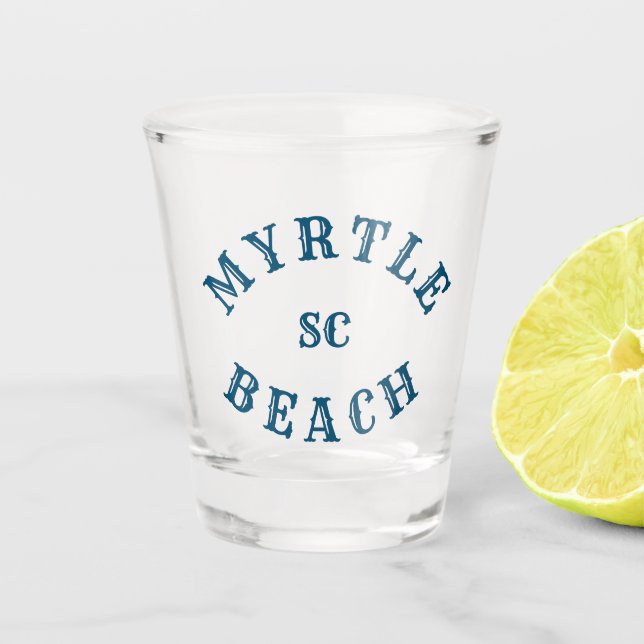 Vaso De Chupito Myrtle Beach, Carolina del Sur (Anverso)