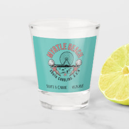 Vaso De Chupito Myrtle Beach Retro Vignette Personalizado