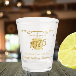 Vaso De Chupito Nacido en 1975 50 cumpleaños fiesta de bebidas bar