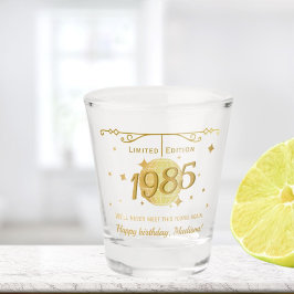 Vaso De Chupito Nacido en 1985 40 cumpleaños fiesta bebe barware