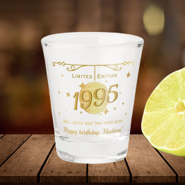 Vaso De Chupito Nacido en 1995 30 cumpleaños fiesta bebe barware