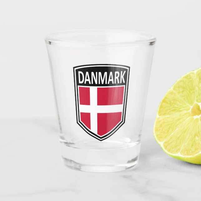 Vaso De Chupito Nacional - Danmark (Anverso)