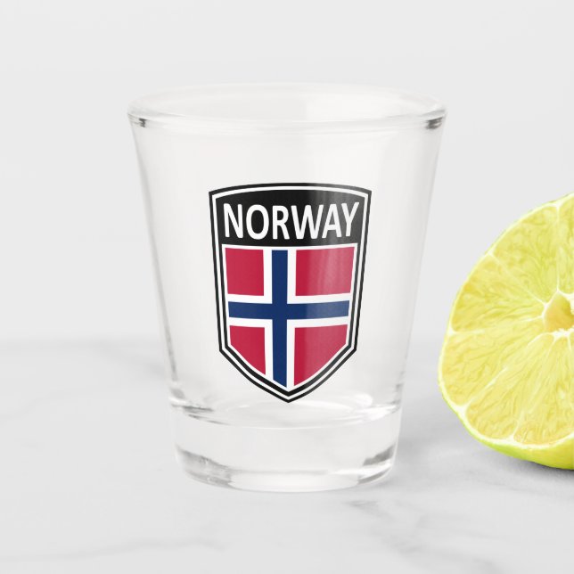 Vaso De Chupito Nacional - Noruega (Anverso)