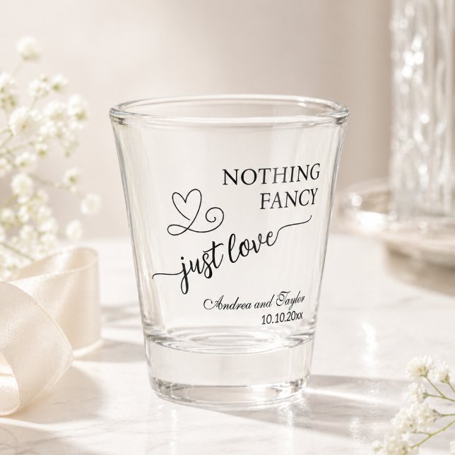 Vaso De Chupito Nada Elegante Solo Amor Boda Elegante (Subido por el creador)