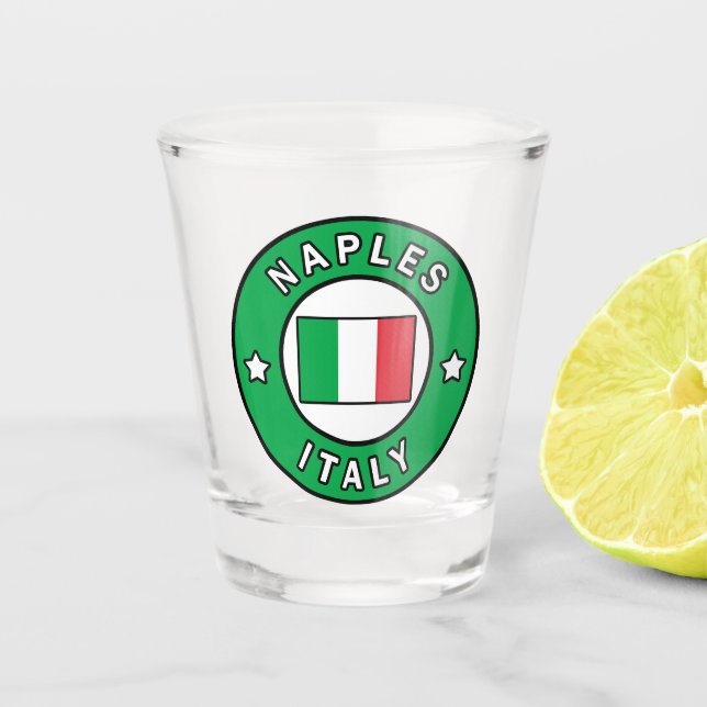 Vaso De Chupito Nápoles Italia (Anverso)