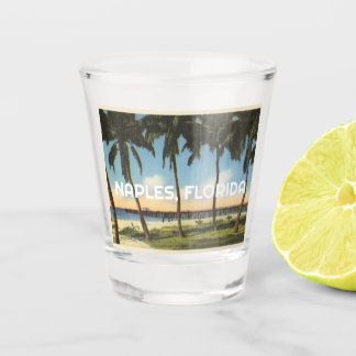 Vaso De Chupito Nápoles vintage, vista de Florida al golfo
