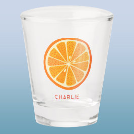 Vaso De Chupito Naranja de cítricos personalizado