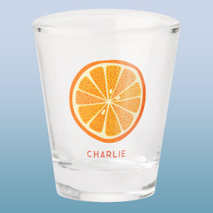 Vaso De Chupito Naranja de cítricos personalizado
