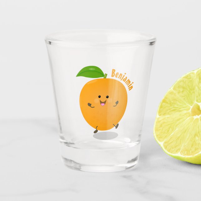 Vaso De Chupito Naranja de danza dulce cítricos