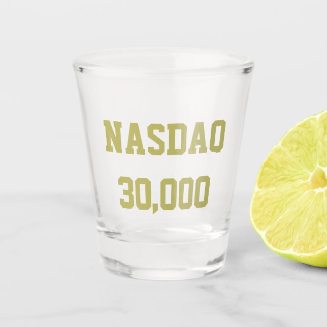 Vaso De Chupito NASDAQ 30000 Stock Market Celebration (Anverso)
