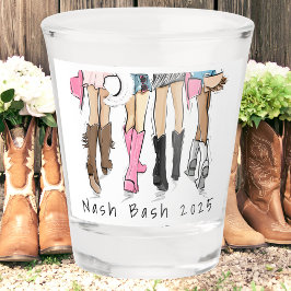 Vaso De Chupito Nash Bash Bachelorette Moda Cowboy Boots Año