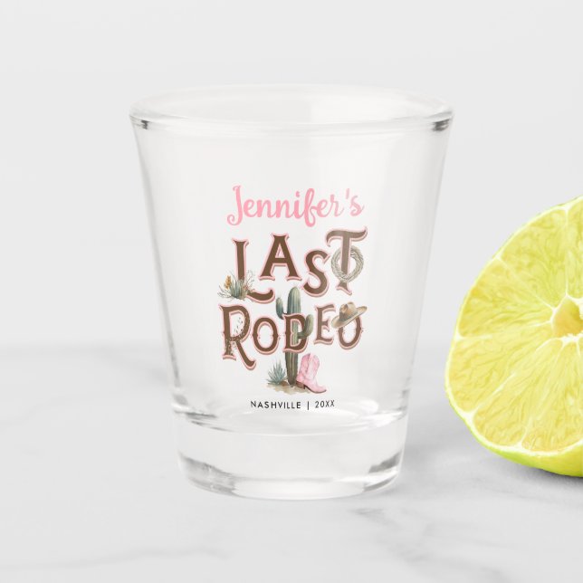 Vaso De Chupito Nash Bash Last Rodeo Bachelorette (Anverso)