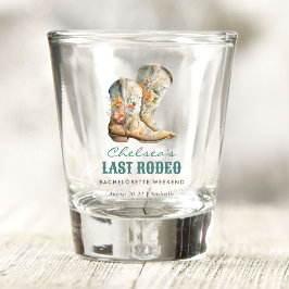 Vaso De Chupito Nashville Último Rodeo Boots Bachelorette Party