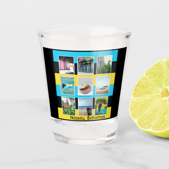Vaso De Chupito Nassau, Bahamas (Anverso)