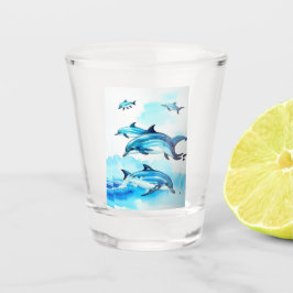 Vaso De Chupito Natación delfines