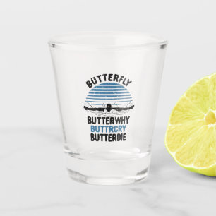 Vaso De Chupito Natación - Mariposa Mariposón Regalo de natación