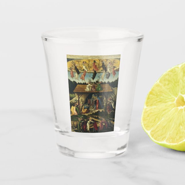 Vaso De Chupito Natividad mística de Sandro Botticelli (Anverso)