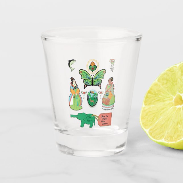 Vaso De Chupito Naturaleza del valor (Anverso)