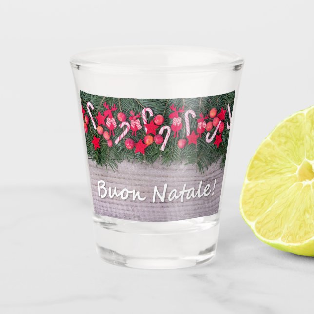 VASO DE CHUPITO **NAVEGACIÓN DE BOÓN** FEROSAS NAVIDAD (Anverso)
