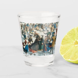 Vaso De Chupito Navidad Victoriana Central Park Currier & Ives