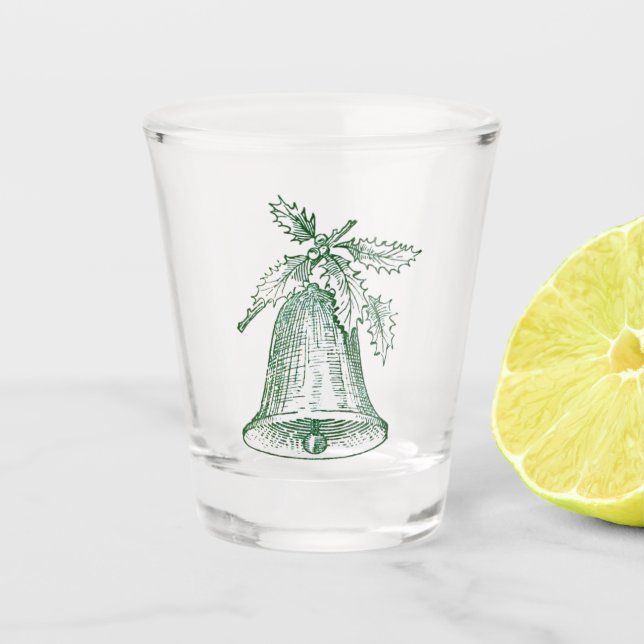 Vaso De Chupito Navidades amordazan con Holly (Anverso)